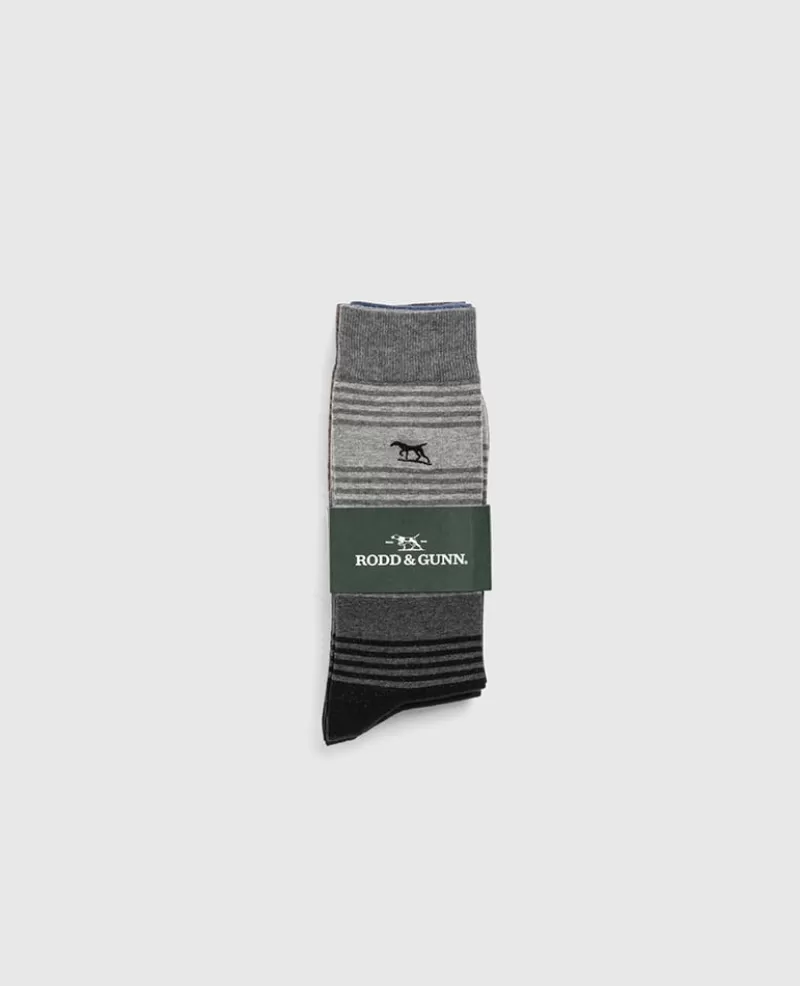 Socks>Rodd & Gunn Stratford Stripes Sock 3 Pack MULTI