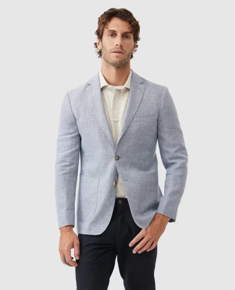 Jackets & Coats | Linen>Rodd & Gunn The Cascades Sports Fit Jacket SKY