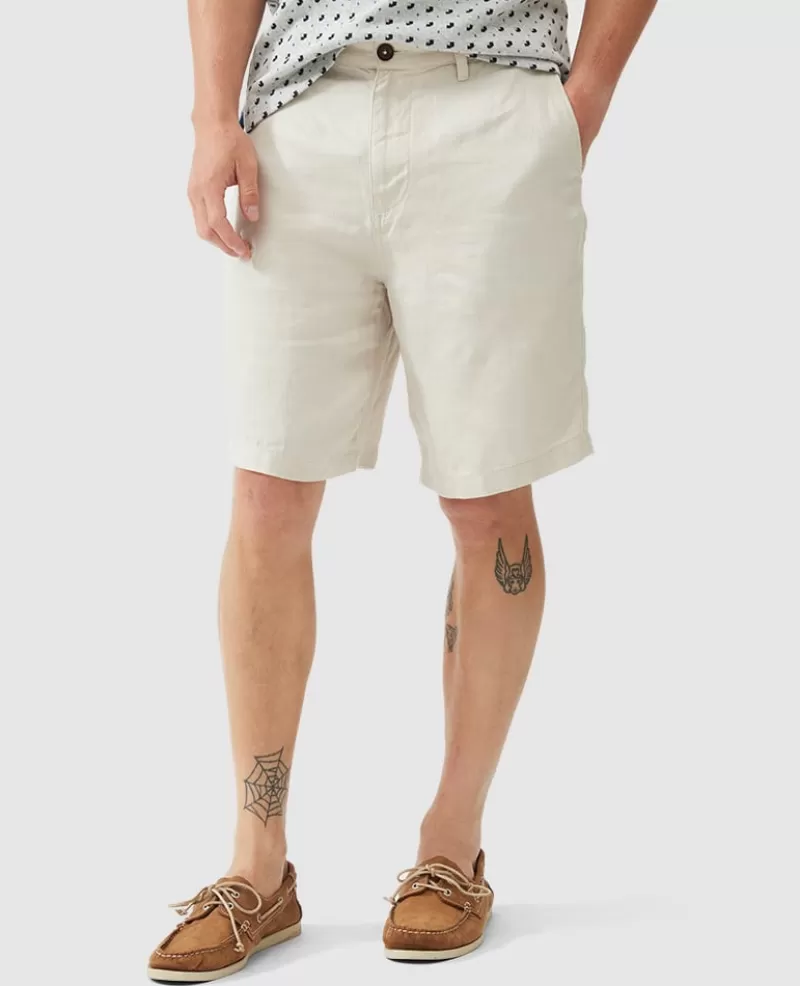 Shorts | Linen>Rodd & Gunn Westlock Relaxed Fit 9" Short STRAW