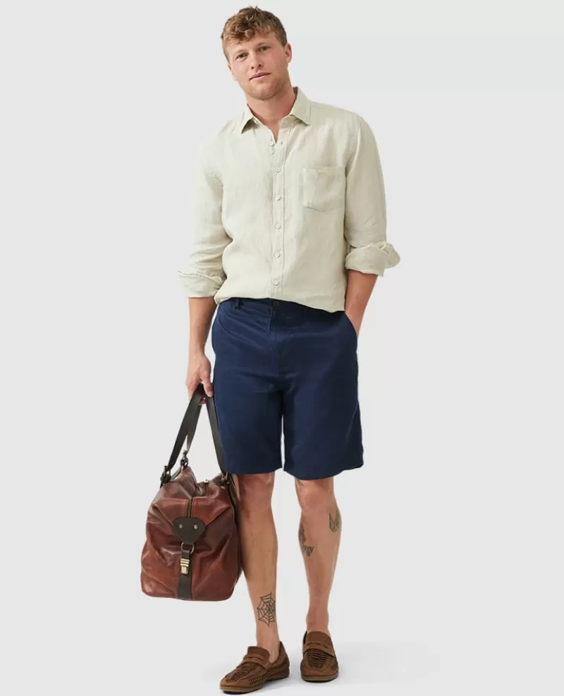 Shorts | Linen>Rodd & Gunn Westlock Relaxed Fit 9" Short INK