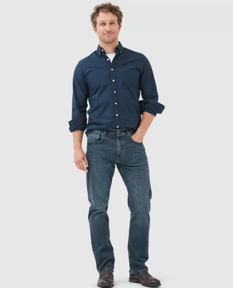 Jeans | Beyond The Horizon>Rodd & Gunn Winton Relaxed Fit Italian Denim MIDBLUE